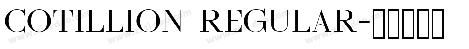 Cotillion Regular字体转换